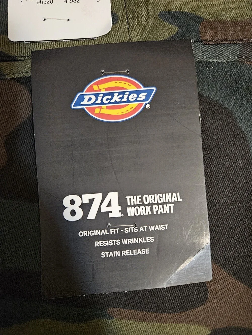 Dickies 874 Original Fit Camo Work Pants Men Size 30x34 NWT